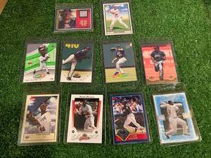 lot 34 image: Tori Hunter Cards Including Game-Worn Jersey Card