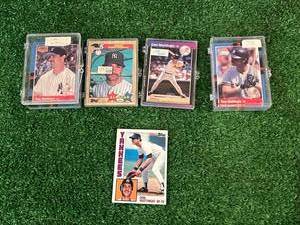 lot 73 image: Don Mattingly Cards including RC