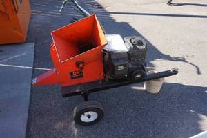 lot 4 image: Dr Chipper Model C123E-CHP Gas Powered Tow Behind Wood Chipper