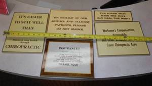 lot 2 image: Hanging Informational Signs.