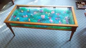 lot 10 image: Glass Display Table Very Unique