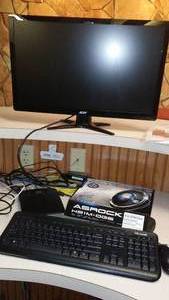 lot 17 image: Computer System Acer 23  Monitor, Microsoft Keyboard