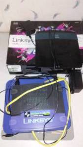 lot 20 image: Linksys Wineless Router & Cisco.
