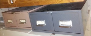lot 22 image: Card Files (2) 4 Drawers Total