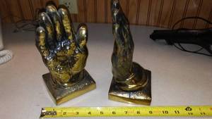 lot 32 image: Healing Hands Bookends - Cool.