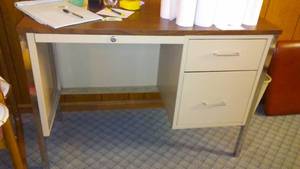 lot 69 image: Metal Desk  Nice.