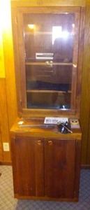 lot 75 image: Hand Crafted Buffet and Top, Dark Walnut. One piece.