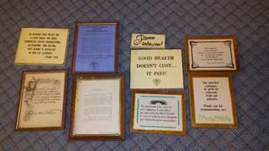 lot 79 image: Signs and wall information.