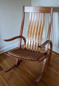 Unique Curved Back Rocking Chair