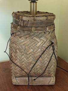 Woven Base Table Lamp