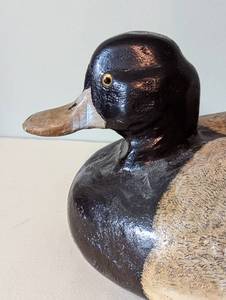 Red Pine Bluebill Wood Decoy