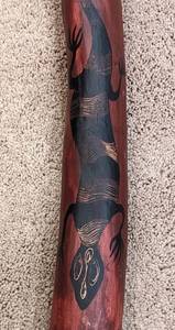 CarvedPainted Wood Didgeridoo