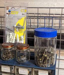 Variety of Nails and Screws with Organizer
