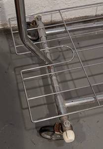 Rolling Metal Clothing Rack