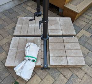 Treasure Garden 10ft Patio Umbrella and Stand