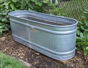 Large Galvanized Metal Tub