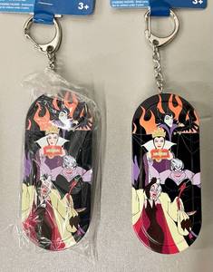 lot 66 image: Lot of 12 Disney Villains Keepsake Keychains.  