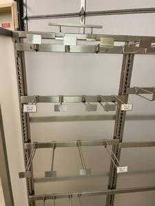 lot 3 image: 4 Sided Rolling Retail Display Rack