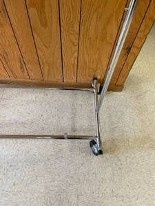 lot 98 image: Portable Clothing Rack on Casters