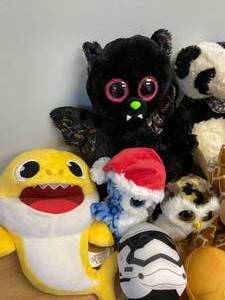 lot 69 image: Lot of Various Plush Toys, Beanie Boo, Star Wars, Baby Shark and More