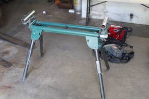 lot 25 image: Menards Masterforce Roller Saw Stand