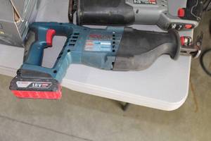 lot 28 image: Bosch CRS180 18V Reciprocating Saw with Battery