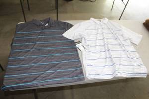 lot 125 image: Lot of (2) Ben Hogan Mens Golf Shirts Size X-Large