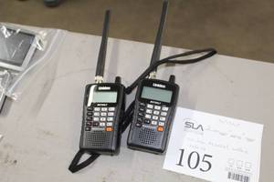 lot 105 image: Lot of (2) Uniden BC75XLT Bearcat Walkie Talkies