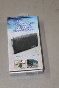 lot 102 image: Bluetooth Megasound Speaker Portable Power Bank (in box)
