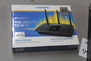 lot 97 image: Linksys AC1900 MU-MIMO Gigabit WiFi Router (New in Box)