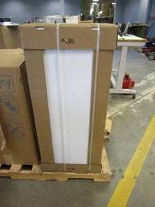 lot 715 image: HAMPTON BAY Hampton Assembled 18 in. x 42 in. x 12 in. Wall Kitchen Cabinet in Satin White (OPEN BOX)
