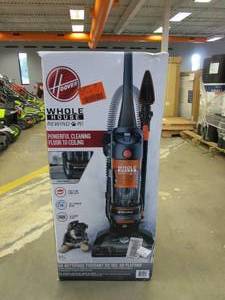lot 743 image: HOOVER WindTunnel 2 Whole House Cord Rewind Bagless Pet Upright Vacuum Cleaner Machine with HEPA Media Filtration (OPEN BOX)