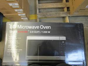 lot 750 image: LG LMC2075ST NeoChef 24 in. Width 2.0 cu.ft. Stainless Steel 1200-Watt Countertop Microwave(OPEN BOX)
