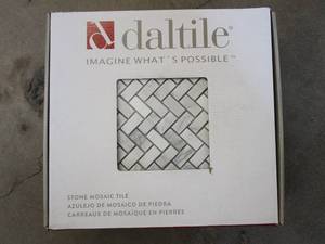 lot 751 image: DALTILE Stone Decor Fog 11 in. x 12 in. x 10 mm Marble Mosaic Floor and Wall Tile (10 SHEETS)