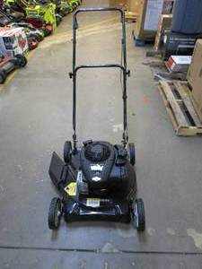 lot 754 image: MURRAY 20 in. 125 cc Briggs & Stratton Walk Behind Gas Push Lawn Mower with 4 Wheel Height Adjustment and Prime N Pull Start (PULL CORD LOCKED)