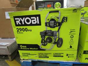 lot 824 image: RYOBI 2900 PSI 2.5 GPM Cold Water Gas Pressure Washer RY802925 (OPEN BOX)