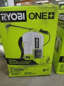 lot 825 image: RYOBI ONE 18V Cordless Battery 4 Gal. Backpack Chemical Sprayer with 2.0 Ah Battery and Charger P2860 (APPEARS TO BE NEW IN OPEN BOX)