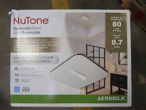 lot 865 image: BROAN NUTONE Easy to Install 80 CFM Bathroom Exhaust Fan with LED Clean Cover, ENERGY STAR (OPEN BOX)