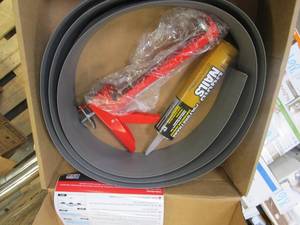 lot 869 image: TSUNAMI SEAL 10.25 ft. Gray Garage Door Threshold Seal Kit (NEW IN BOX)