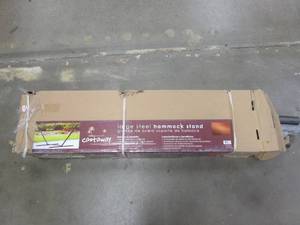lot 944 image: Castaway Living 15 ft. Bronze Hammock Stand with an 450 Pound Weight Capacity (OPEN BOX)