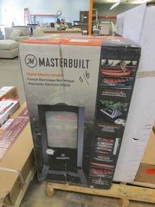 lot 946 image: MASTERBUILT 30 in. Digital Electric Smoker in Black MB20070421 (APPEARS TO BE NEW IN BOX, BOX IS DAMAGED)