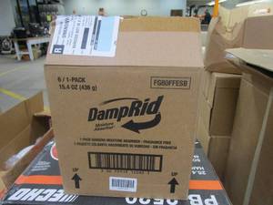 lot 882 image: 6 PACK DAMPRID, Hanging, Moisture Absorber, White, 15.4OZ (BRAND NEW)