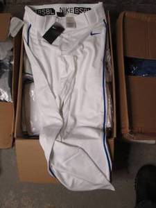 lot 21 image: Box of Mens Nike Baseball Pants (S...
