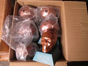 lot 48 image: Case of 6 Skull game heads...