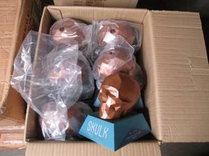 lot 49 image: Case of 6 Skull game heads...