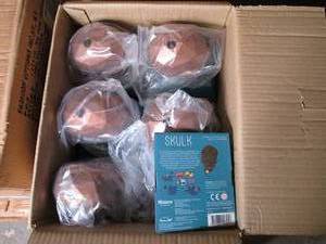 lot 50 image: Case of 6 Skull game heads...