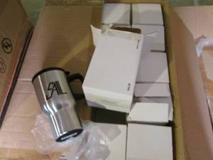 lot 81 image: Box of Mugs with Handle Sail...