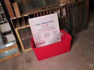 lot 133 image: Huge Qty of Glass Window or framing...