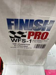 3 CASES FINISH PRO WORK SHEETS