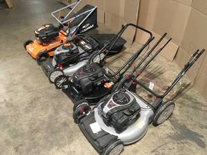 Lot of Mixed Assorted Lawn Mowers Various Models and Conditions Customer Returns See Terms on Auction